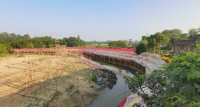  बिगही नदीमा बन्यो दुई देशको ‘साझा छठघाट’ 